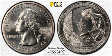 2020-W 25C Marsh-Billings-Rockefeller NP V75 Early Find MS65