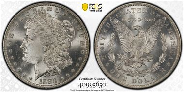 1883-O $1 MS66