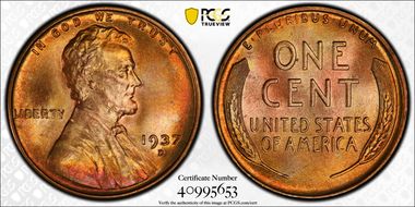 1937-D 1C MS68RD