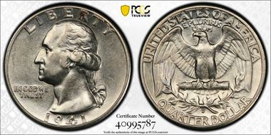 1941-D 25C AU50