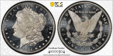 1884-CC $1 MS66+ DMPL