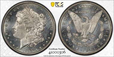 1895-S $1 VAM 4 S/Horizontal S MS63PL