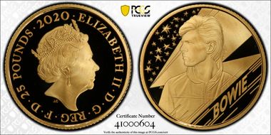 2020 £25 David Bowie PR70DCAM