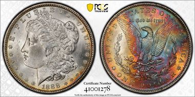 1888 $1 MS63