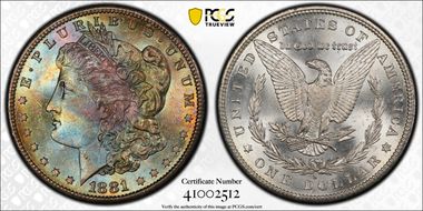 1881-S $1 MS65