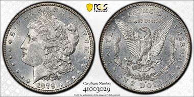 1879-S $1 Reverse of 1878 AU55