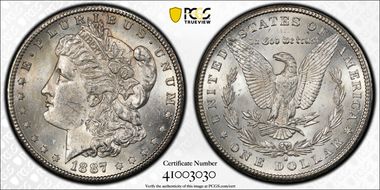 1887-S $1 MS62