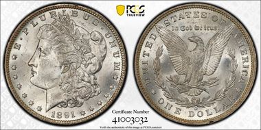 1891-O $1 MS63