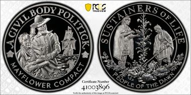 2020 AR Medal Mayflower 400th Anniversary PR69DCAM