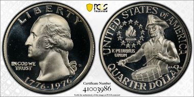1976-S 25C Silver PR67DCAM