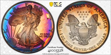 2000-P $1 Silver Eagle PR68DCAM