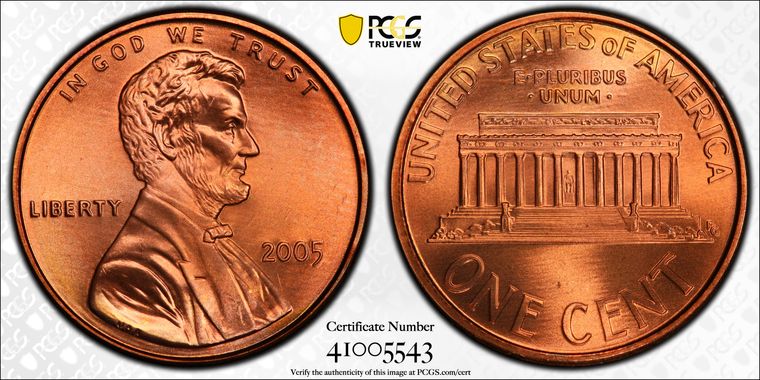 Cert 41005543 - Coin Image