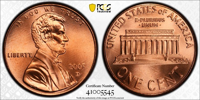 Cert 41005545 - Coin Image