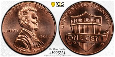 2013 1C Shield MS67RD