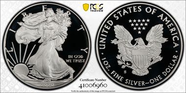 2020-S $1 Silver Eagle Limited Edition Proof Set First Strike PR70DCAM