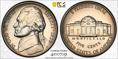 1939 5C Reverse of 1938 PR65