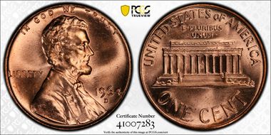 1964-D 1C MS66RD