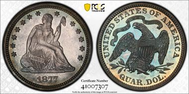 1877 25C PR64