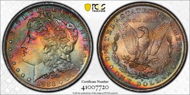 1883-O $1 MS62