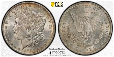 1887-O $1 MS62