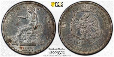 1877-S T$1 AU53