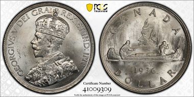 1936 S$1 MS64