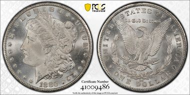 1880-CC $1 8/Low 7 MS65