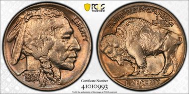 1935-D 5C MS63