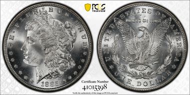 1885 $1 MS66