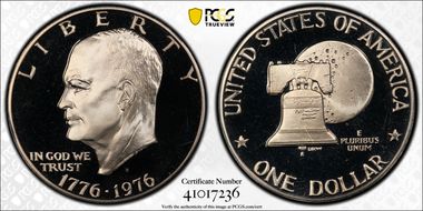 1976-S $1 Clad Type 2 PR69DCAM