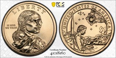 2019-P $1 Native American Position B MS66