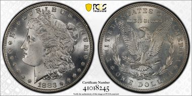 1883 $1 MS67