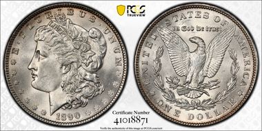 1890 $1 MS64