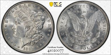 1887 $1 MS64