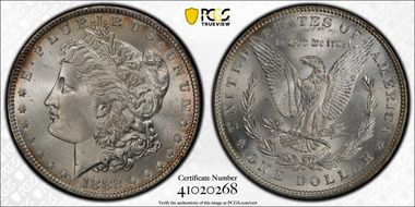 1882 $1 MS64