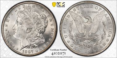 1887-O $1 MS64