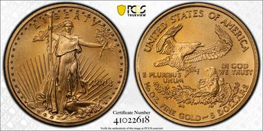 2004 $5 Gold Eagle MS69