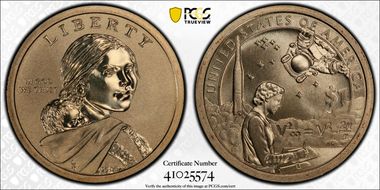2019-P $1 Native American Enhanced Coin & Currency Set Position B SP69