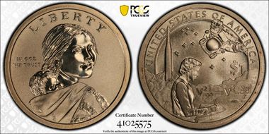 2019-P $1 Native American Enhanced Coin & Currency Set Position A SP70