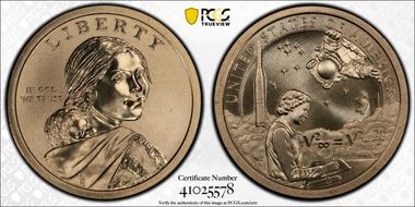 2019-P $1 Native American Enhanced Coin & Currency Set-Position A First Strike SP69