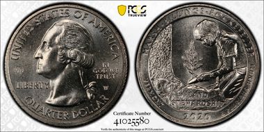 2020-W 25C Marsh-Billings-Rockefeller NP V75 MS66