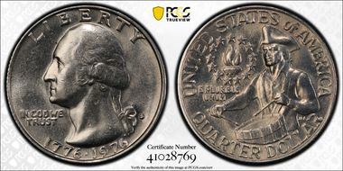 1976-D 25C Clad AU58+