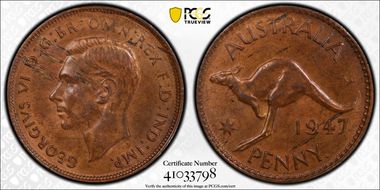 1947 Y. (p) 1D MS62BN