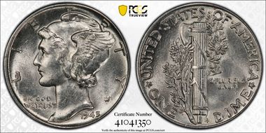 1945 10C MS62