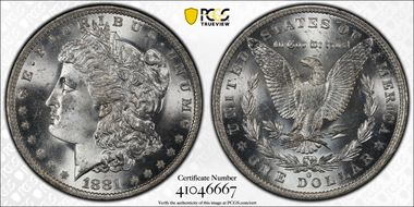 1881-O $1 MS65