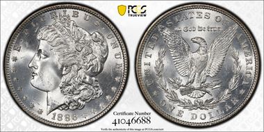 1886 $1 MS66