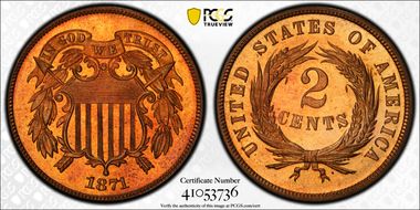 1871 2C PR67RD
