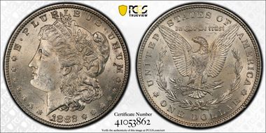 1882 $1 MS62
