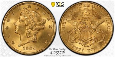 1904 $20 MS65