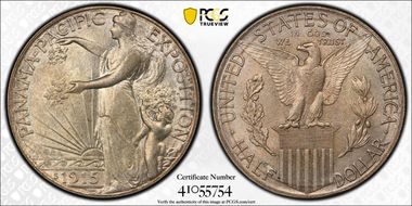 1915-S 50C Panama-Pacific MS64